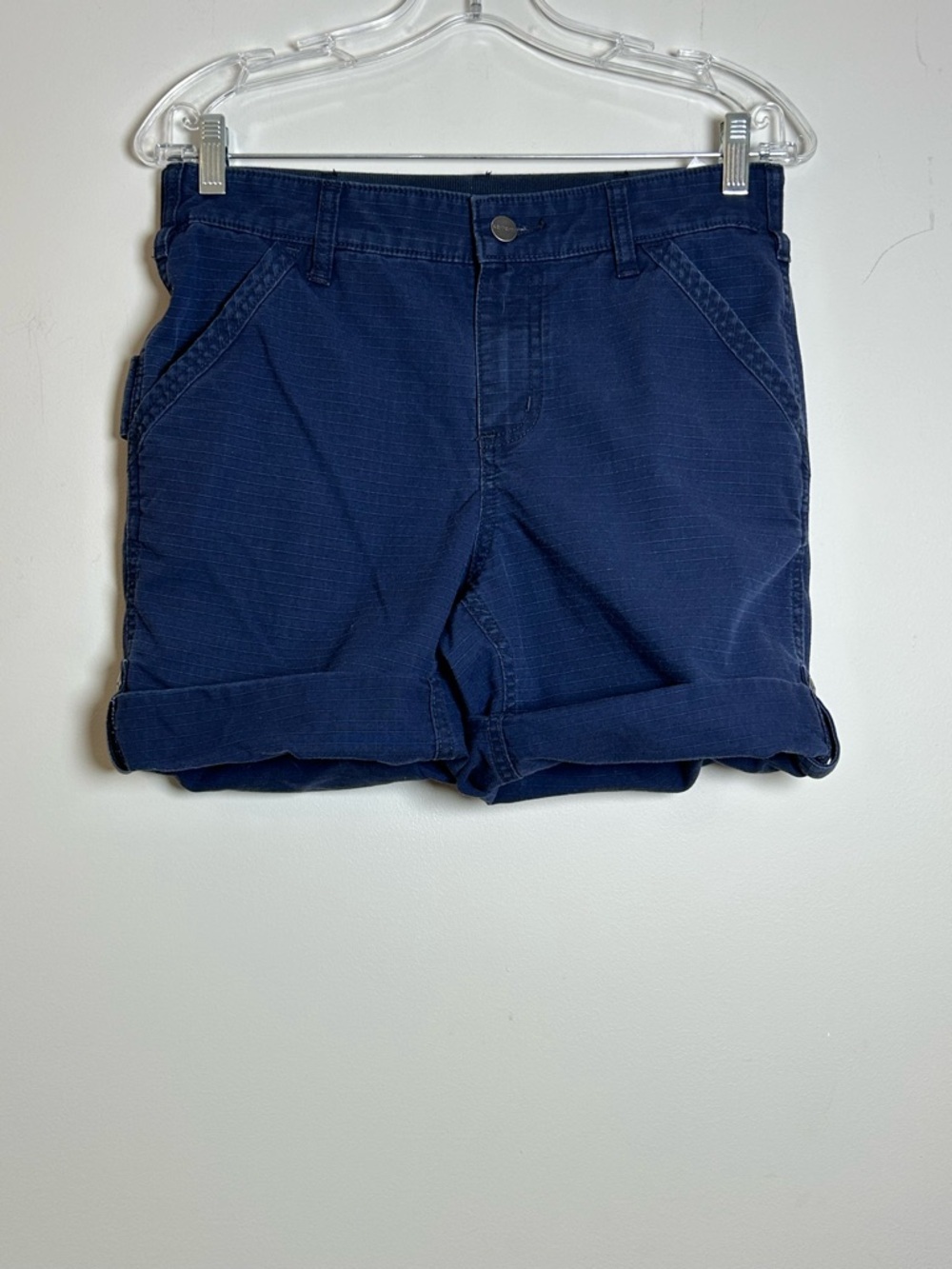 Carhartt women’s navy utility work shorts size 4 original fit carpenter shorts
